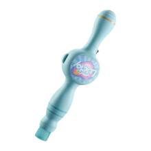 Magic Bubble Machine, Soffiatore di Interattivo Portatile, Bacchetta Elastica Colorata per Feste In Famiglia All'Aperto, Blu