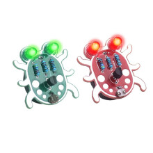 Electronic Diy Kit Weevil Eye Beginner Learn to Solder Fun Kit Handmade Gift Fit for Student Experiment Green