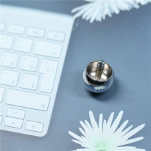 5X Tippe Top Metal Flip Over Top Stainless Steel Top Amazing Toy Gift, Silver
