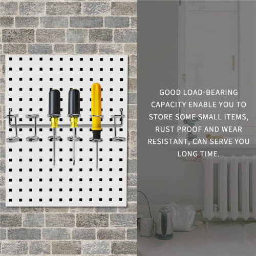 8 Pcs Screwdriver Holder Pegboard Multi-Tool Holder Accessory Pegboard Accessories Multi-Ring Tool Holder for Pegboard