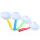 4Pcs plastic  magnifying glass children's toys 1