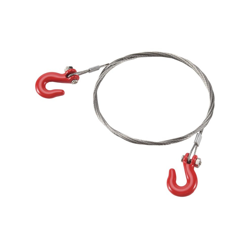 1/10 Rc Car Crawler Steel Tow Rope With Hooks For Scx10 Wraith Axial D90 Toy Parts 4711324403359