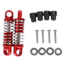 2 Stuks 1/28 RC Aluminium Schokdempers voor RC Auto K969 K989 K999 P929 4WD Korte Cursus Drift Auto Upgrade Onderdelen-Rood