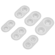 6 Storlekar/Set Bjd Doll Heavy Pupill Eye Klar Silikonform Bastryck DIY Bjd Eye Material - 14X7Mm, 16X6Mm, 16X8Mm, 18X9Mm, 20X11Mm, 22X11Mm Blandat