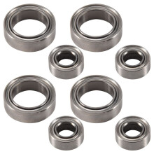 8Pcs Bearings 4X8X3mm 8X12X3.5mm for HSP Himoto E18 1/18 RC Car Spare Parts A949 A959 A969 A979 A959-B A949-33 A949-36