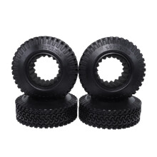 4 StüCke RC 1:10 Crawler Beadlock RäDer Reifen 1,9 Zoll Gummi Rad Reifen 98Mm Reifen für RC Auto Lkw Axial SCX10