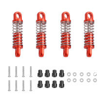 4Pcs Alloy Damper Oil Filled Type for Rc Hobby Model Car 1/28 K969 K989 P929 Drift Rally, Red