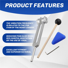 OM136.1Hz Aluminum Alloy Musical Tuning Fork Instrument Kit for Sound Healing Sound Vibration Tools