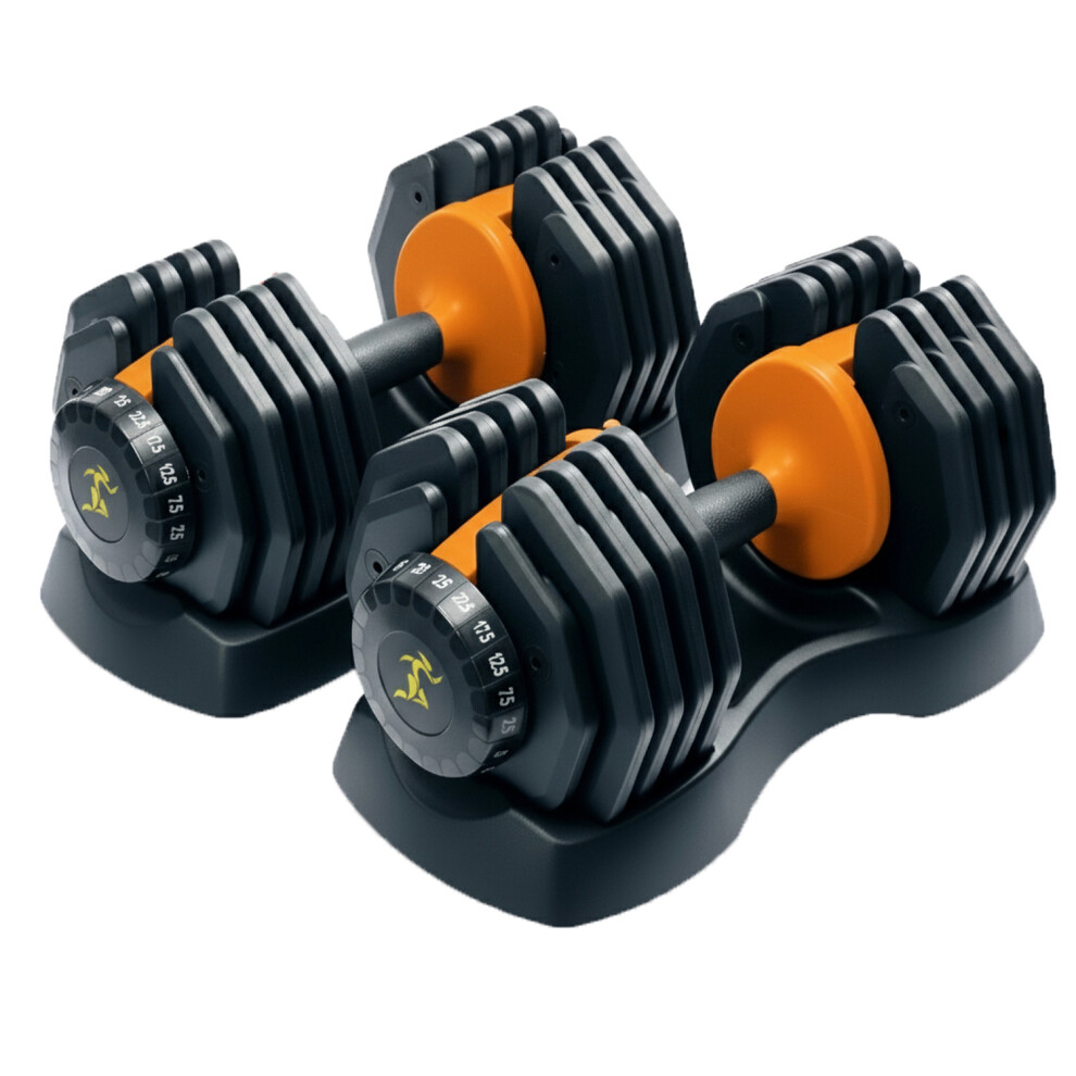 Strongology Adjustable Smart Dumbbell 2.5-25kg Black Orange - Image 4