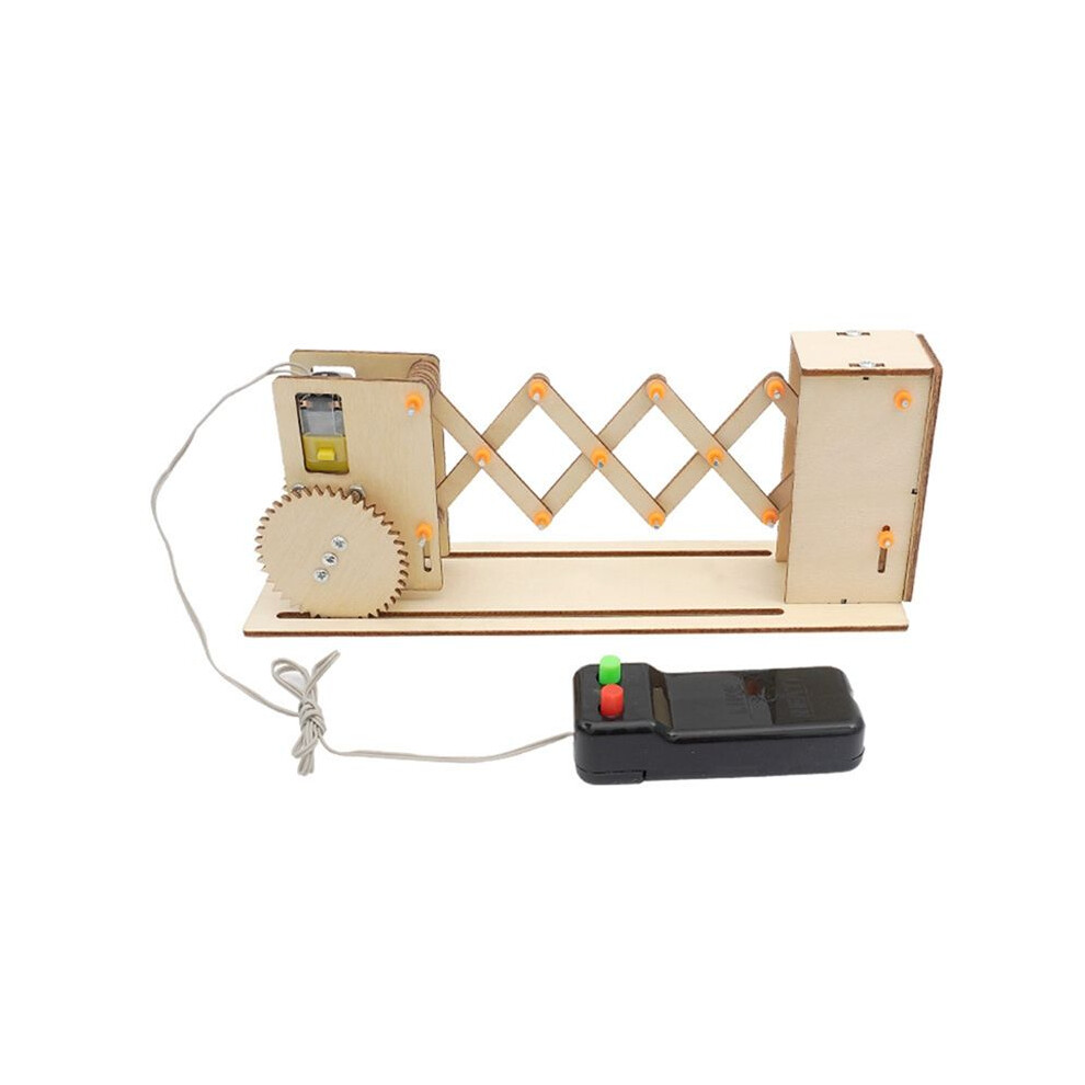 Diy Electric Gateway Door Model Kit Science Stem Technologia Experimental Tool Kit Learning Wooden Puzzle Games 6032294262455
