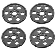 4 Stuks 48P Spur Gear Hoofdtandwiel 87T+88T+89T+90T Universeel voor 3Racing Sakura S XI XIS CS D4 D5 1/10 RC Auto Upgrade Onderdelen