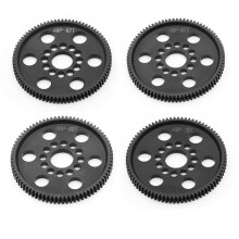 4PCS 48P Spur Gear Main Gear 79T+80T+81T+82T Universal for 3Racing Sakura S XI XIS CS D4 D5 1/10 RC Car Upgrade Parts