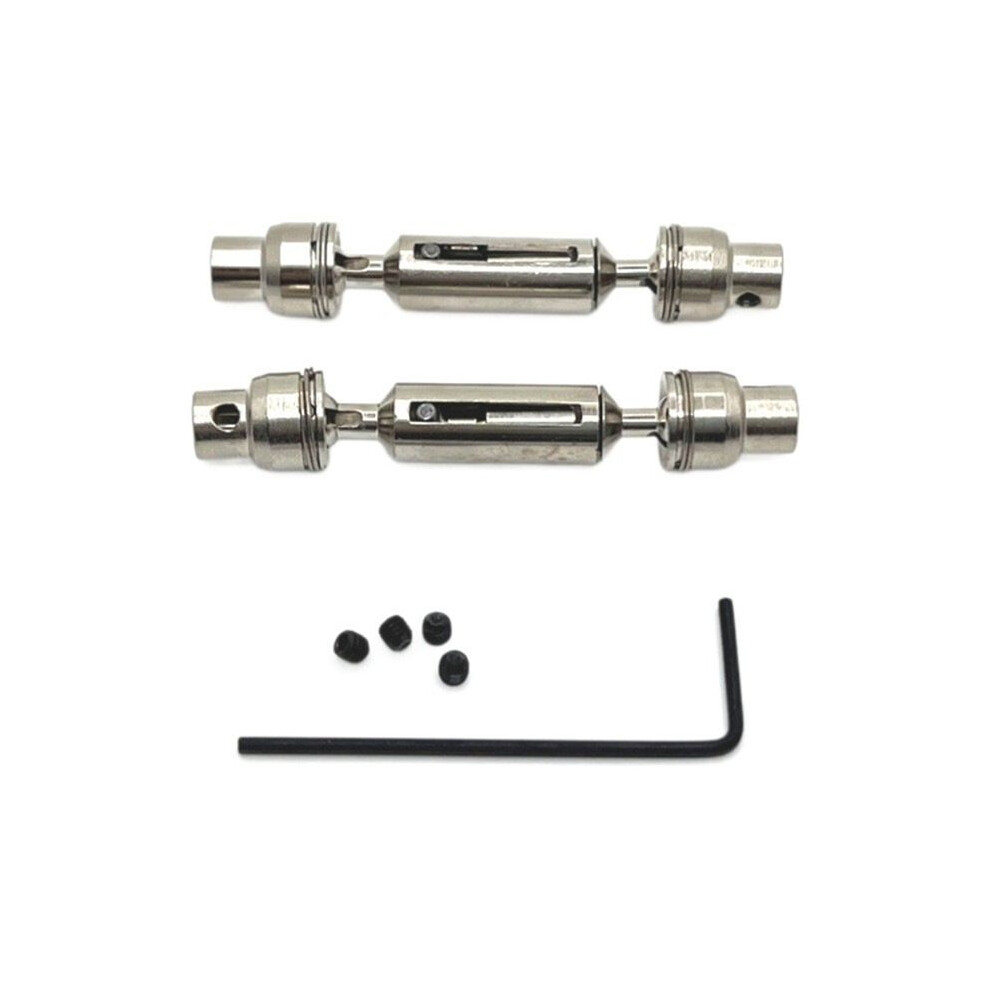 Rc Car Upgrade Front Rear Drive Shaft Set For 1/16 Wpl C64 C74 Rc Car Upgrade Parts Silver 6132206250331