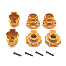 Zestaw Kubków Tylnej Osi do Modernizacji Samochodu RC dla 1/10 TRX4 HUANGBO 1/10 R1001 R1002 R1003 Części do Modernizacji Samochodu RC Złoty