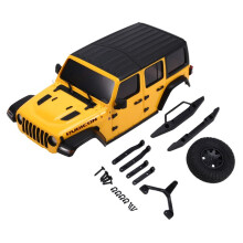 Carrosserie Carrosserie Rubicon-Carrosserie Carrosserie Z -Z voor 1/24 voor Axial SCX24 RC Carrosserie DIY Upgrade Onderdelen Geel