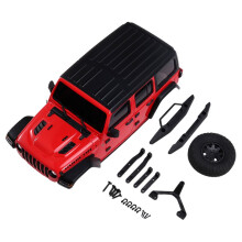 Carrosserie Carrosserie Rubicon-Carrosserie Carrosserie Z -Z voor 1/24 voor Axial SCX24 RC Carrosserie DIY Upgrade Onderdelen Rood