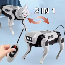 Rc Robot Mechanical Dog Children's Remote Control Toy Science Teaching DIY Electric Assembling Set for Boy Kids Gift