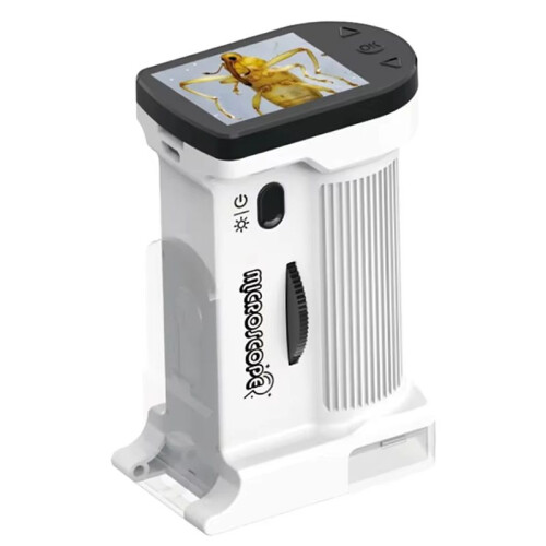 New Children'S Electron Microscope 1000X Science Experiment Equipment Handheld  Pocket Microscope with LED Light A