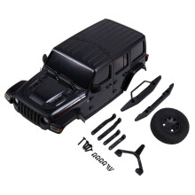 Body Car Shell Rubicon-Body Shell Z -Z for 1/24 Axial SCX24 RC Car Body DIY Upgrade Parts Black