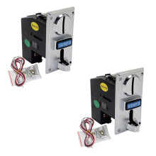 2 Piezas 616 Multi Coin Acceptor Electrónico Roll Down Coin Acceptor Selector Mecanismo Máquina Expendedora Arcade Game Ticket