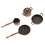 Dolls House Miniature Kitchen Cookware 4 Pieces Metal 1