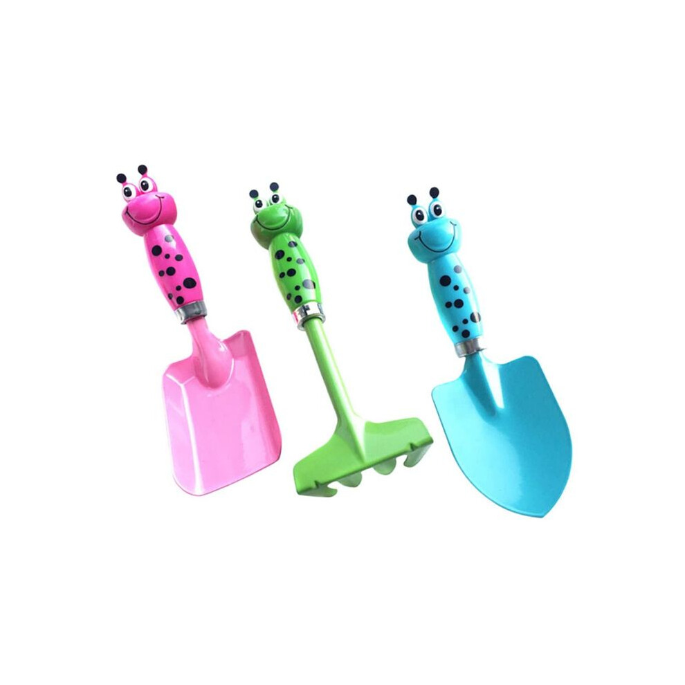 3Pcs Outdoor Garden Digging Tools Beach Toys Supplies Kids Suit Multifunction Iron Sand Shovel Saudism