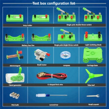 X37E Physics Labs Circuit Learning Kit Basic Electricity & Magnetism Exploration Set for Science Education