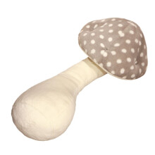 Travesseiro de Cogumelo, Brinquedo de Pelúcia para Decoração de Casa, Almofada de Travesseiro, Meninas Dormindo, Boneca Confortável Cinza