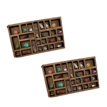 1:12 Miniatuur Trinket Plank Miniatuur Kristallen Plank Poppenhuis Miniatuur Decor Printers Lade Miniatuur Gemakkelijk Te Gebruiken