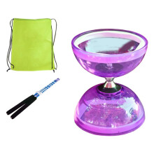 Diabolo Yoyo Personnes Âgées Jouet Enfants Jonglage Fitness Ensemble Jouet en TPU pour Enfant Portant Classique (Violet)