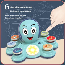 Baby Musical Toys Learning Toys for Toddlers Octopus Music Toys Musical Educational Instruments Toy for Birthday Gift,B