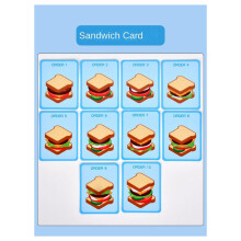 Simulation Wooden Pretend Hamburger Educational Food Cut and Assemble Hamburger