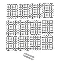 12-Teilige Katzenabwehrmatte mit Spikes, Anti-Katzenkot, Katzenabwehr-Spike-Matten für Den Innen- und Außenbereich, 15,5 X 20 cm