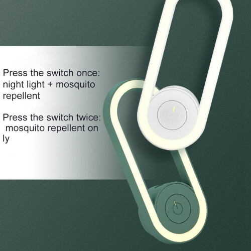 Ultrasonic Mosquito Lamp Plug-in LED Night Light Bug Zapper 1W 2