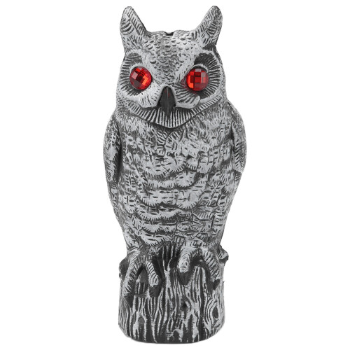 Solar Owl Garden Decor with Glowing Eyes
