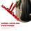 Car Wheel Alignment Tool Plates Adjustable Automotive Wheel Leveling Aligner Wheel Alignment Tool Red 5