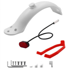 For M365 /M365 Pro Comprehensive Rear Mudguard Kit Electric Scooters Scooter Accessories:Brake Light,Mud Guard, C