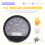 Newest Universal 140mm Diameter Truck Speedometer Odometer 0-125km/H with Backlight 9-36V 2