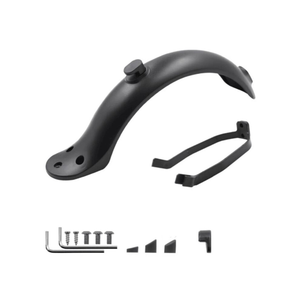 For M365 /M365 Pro Rear Mudguard Kit Scooter Accessories:mud Guard, Support Bracket, Screws, And Rubber Stopper B 4712635850900