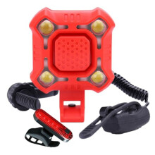 Bike Horn with Wide Range Floodlight,USB Rechargeable Bicycle Horn with Light,for Mountain Bikes,Scooters Red