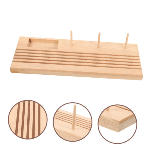 Wooden Thread Organizer for Sewing and Embroidery, 10Compartment Spool Rack, Tangle Storage 2