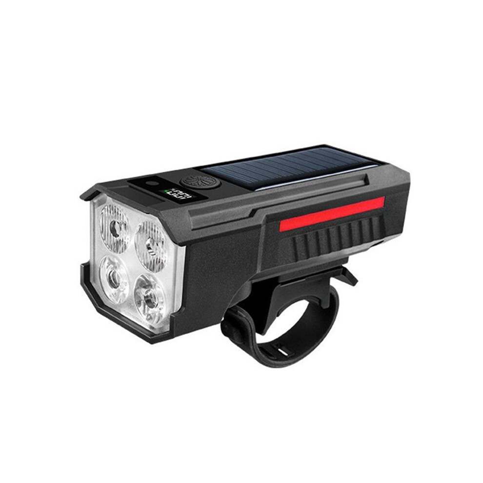 Solar Charging Bicycle Front Led Head Road Bike Flash Cycling Accessories Light 4713305931851