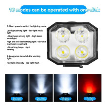 Solar Charging Bicycle Front Light LED Headlight Road Bike Flashlight Cycling Accessories