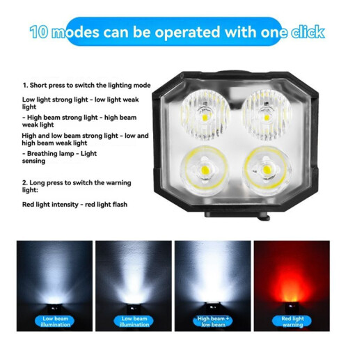 Solar Charging Bicycle Front Light LED Headlight Road Bike Flashlight Cycling Accessories