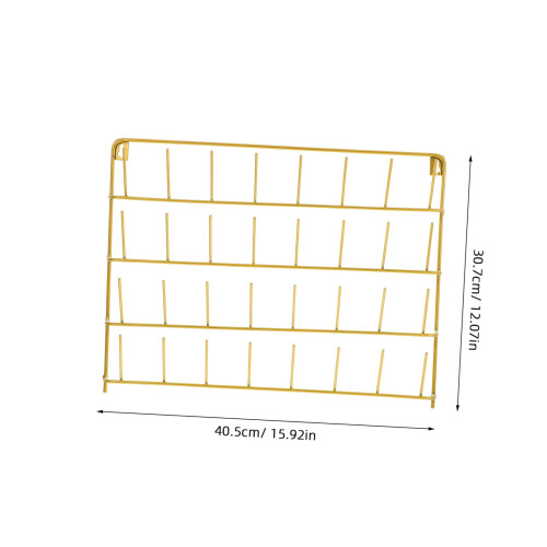 Thread Organizer 32 Spool Wall Mounted Iron Rack for Sewing and Embroidery Storage 1