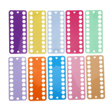 20Pcs Cross Stitch Thread Organizer with 20 Holes, Tangle Embroidery Floss Holder for Needlework