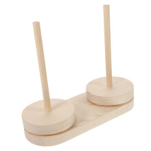 Wooden Yarn Holder with 360 Rotation for Knitting Crochet and Sewing – Tangle Thread Organizer