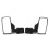 1.5-2Inch Side Mirror Rearview Mirror for All-Terrain Vehicle UTV/ATV 1