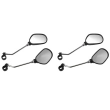 2 Pair Bike Rearview Mirror Safety Bicycle Rear View Glass Mirrors Adjustable Cycling Rearview Left Right Mirror