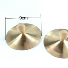 Pratos de Cobre de PercussãO Manual de 9 Cm para CriançAs Instrumento Musical EducaçãO Brinquedos LatãO